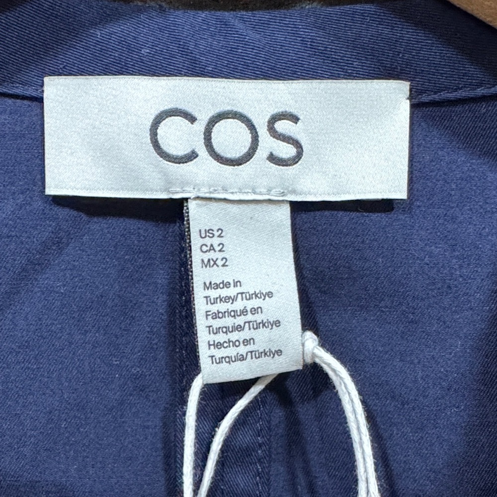 COS GATHERED TIE-DETAIL DRESS - Picture 9 of 14